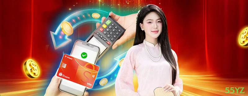 Imagem promocional do cassino online da 55yz mostrando jogos ao vivo